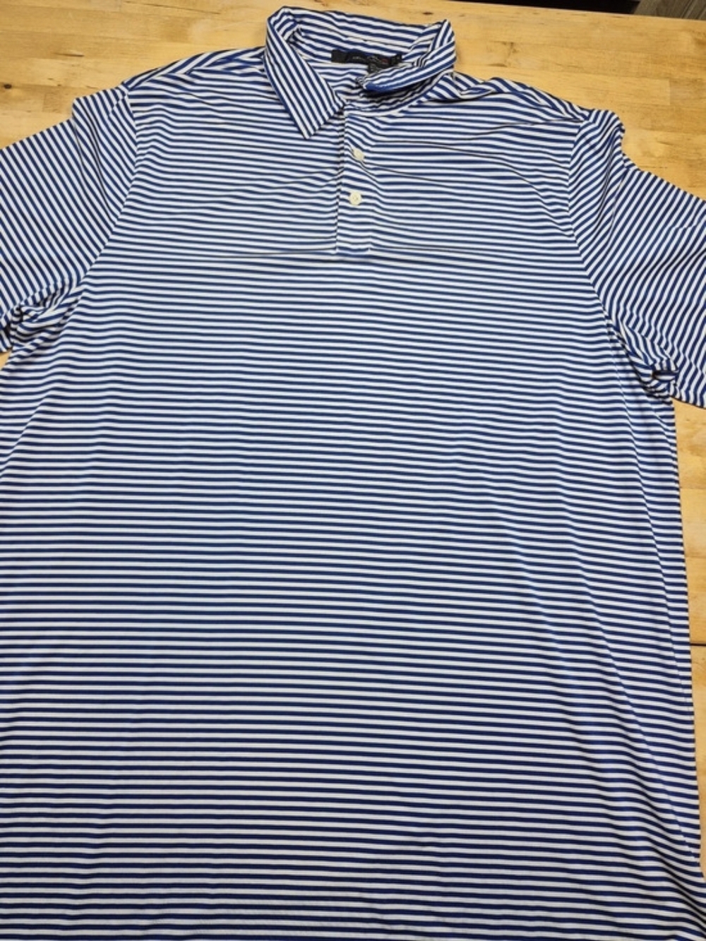 Ralph Lauren RLX  Polo Striped in Blue & White XL
